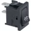 KAPCSOLÓ 1-PÓLUSÚ FEKETE 10A 250V