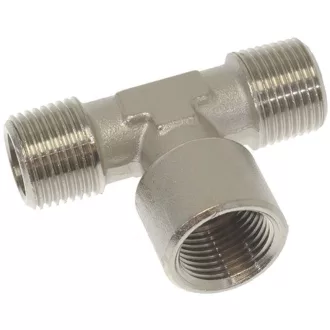   'T' CSATLAKOZÓ ø 3/8'M-3/8'F-3/8'M