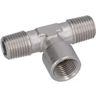 T-ALAKÚ IDOM ø 1/4'M-1/4'F-1/4'M NIKKEL