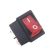 Billenőkapcsoló STV05 piros, világítós szögletes számos SZV620/623 (kicsi 1,5x2cm!!!)