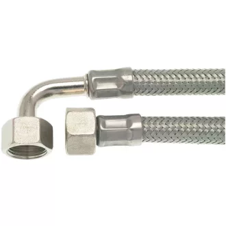   GRIMAC Flexibilis bekötőcső 3/8" FF 90°-os könyökkel (500 mm)