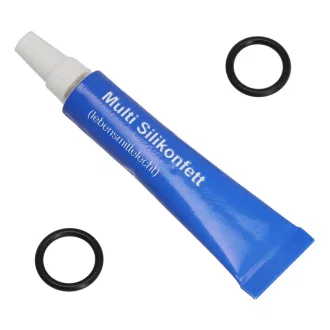   Saeco & Gaggia kompatibilis gőzcsap tömítéskészlet szilikonzsírral (2 db tömítés + 6g zsír)