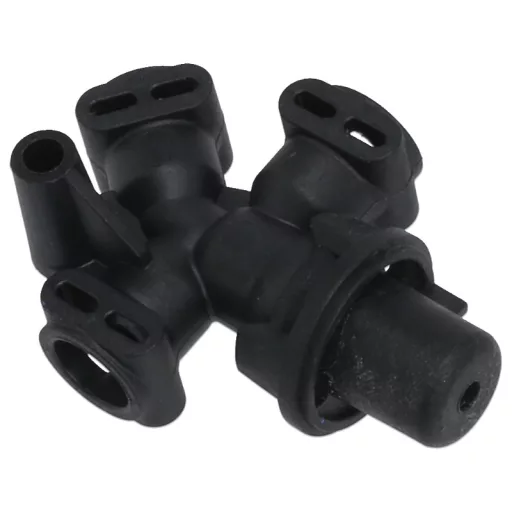 Melitta / Nivona / Bosch / Siemens kompatibilis Y-alakú kifolyószelep - prémium, 2 bar (sárgaréz dugattyúval)