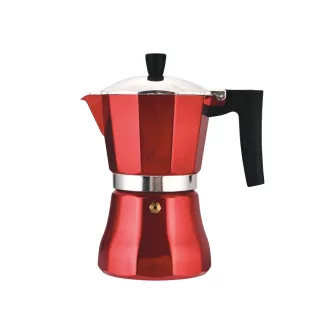 Perfect Home Metal Red indukciós kotyogós kávéfőző (3 személyes)