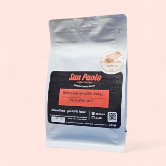 San Paolo Belga karamellás keksz ízesített szemes kávé - 250 g