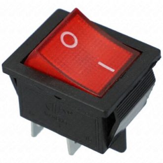   Szarvasi SZV612/3 piros világító billenőkapcsoló (KB-131)