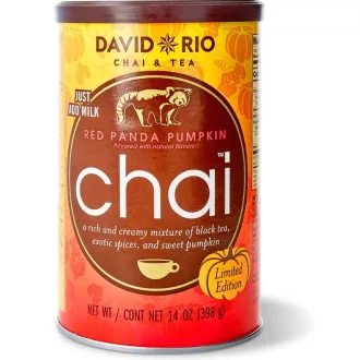   David Rio Red Panda Pumpkin Chai - Sütőtökös fűszeres instant tea, 398 g