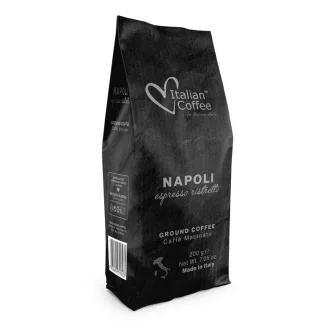   Italian Coffee Napoli Espresso Ristretto őrölt kávé - 100% Robusta, 200 g
