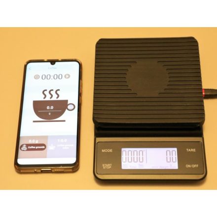 R09 Bluetooth Barista mérleg 3000g 0,1g pontosság