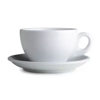 Nuova Point Palermo Latte 290ml csésze+tányér -fehér