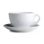 Nuova Point Palermo Latte 290ml csésze+tányér -fehér