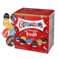   Celebrations Vegyes Forró Csokoládé Dolce Gusto kapszula válogatás - 8 db, 122 g