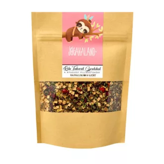 Bazsalikomos Kert Jógakaland Relax teakeverék gyerekeknek - Szálas gyümölcstea rooibosszal, 100 g