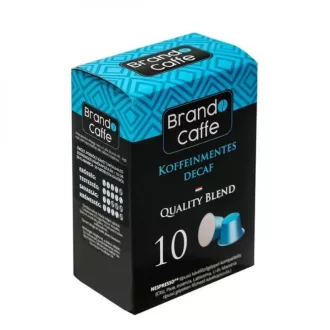 Brando Caffe Koffeinmentes Nespresso kapszula - 50% Arabica · 50% Robusta, 10 × 5 g