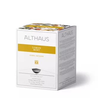 Althaus Lemon Mint gyógynövénytea - Pyra Pack, 15 × 2,75 g