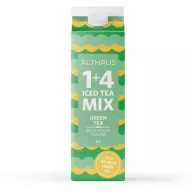 Althaus 1+4 Jeges Tea Sűrítmény - Zöld tea vadbarack ízesítéssel, 1 liter