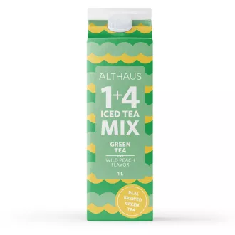 Althaus 1+4 Jeges Tea Sűrítmény - Zöld tea vadbarack ízesítéssel, 1 liter
