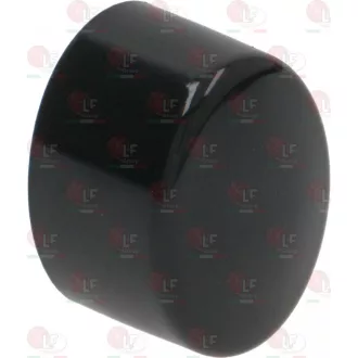 Silanos elliptikus nyomógomb fekete (17x13 mm)