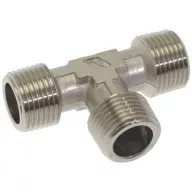   NIKKELEZETT T-CSATLAKOZÓ ø 3/8'M-3/8'M-3/8'M