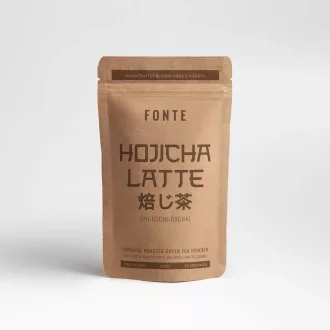   Fonte Hojicha Latte pörkölt zöld tea italpor - 225 g (~ 22 adag)