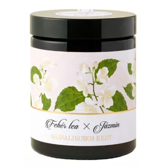 Bazsalikomos Kert Fehér tea x Jázmin - Szálas tea, 30 g