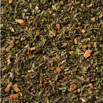  Bazsalikomos Kert Menta tea - Szálas gyógynövénytea narancshéjjal, 50 g
