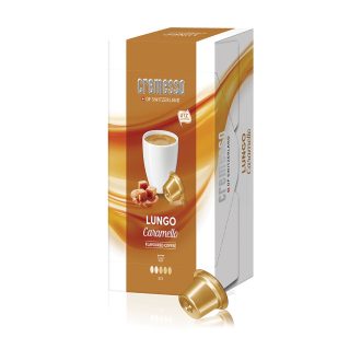 Cremesso Lungo Caramello kávékapszula - 100% Arabica, 16 × 6 g - Cremesso kompatibilis