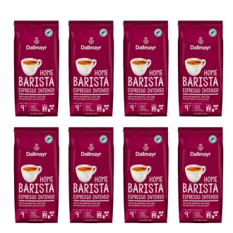   Dallmayr Home Barista Espresso Intenso szemes kávé - Arabica és Robusta keveréke, 8 x 1 kg