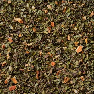   Bazsalikomos Kert Menta tea - Szálas gyógynövénytea narancshéjjal, 30 g