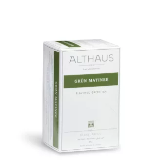   Althaus Grün Matinee ízesített zöld tea - Deli Pack, 20 × 1,75 g