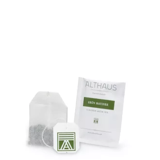Althaus Grün Matinee ízesített zöld tea - Deli Pack, 20 × 1,75 g