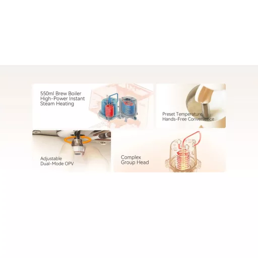 AVX Hero PRO-X 2025 Dual bojleres kávégép szabályozható OPV-vel (Fekete)