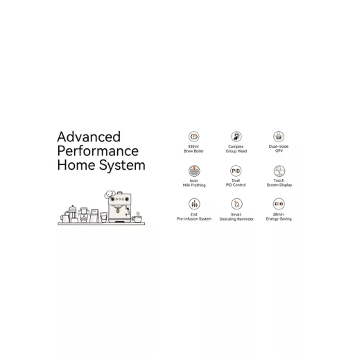 AVX Hero PRO-X 2025 Dual bojleres kávégép szabályozható OPV-vel (Fekete)