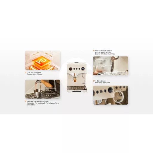 AVX Hero PRO-X 2025 Dual bojleres kávégép szabályozható OPV-vel (Fekete)