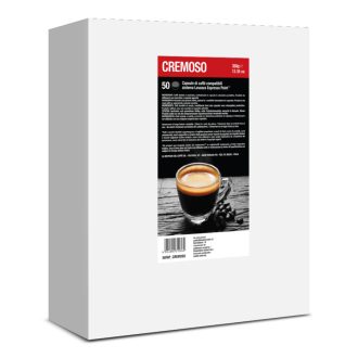 Italian Coffee Cremoso Lavazza Espresso Point kompatibilis kávékapszula - 100% Robusta, 50 × 7 g