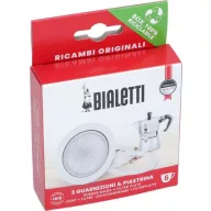 Bialetti tömítés és szűrő csomag 6 csészés kávéfőzőkhöz (3 db tömítés + 1 db szűrő)