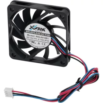 XFAN RDL6010B1 Brushless DC ventilátor (60x60x10 mm, 12V)