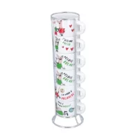SET OF 6 CUPS BIALETTI WITH CARTOONS
