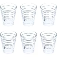 6 db Motta eszpresszó mérőpohár készlet szitanyomott skálával (60 ml)