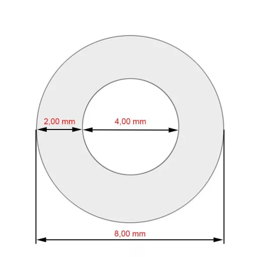 Delonghi Szilikon cső (4x8x270 mm)
