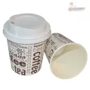 Papírpohár kávés mintával - 177 ml, 50 db