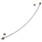 PTFE cső 2x4x215mm