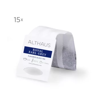 Althaus Royal Earl Grey fekete tea - Grand Pack, 15 × 4 g