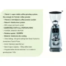 AVX CG305 Plasma 64mm Titanium síktárcsás kávéőrlő pumpás babtartállyal (Ezüst)