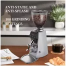 AVX CG305 Plasma 64mm Titanium síktárcsás kávéőrlő pumpás babtartállyal - Ezüst