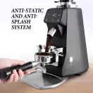 AVX CG305 Plasma 64mm Titanium síktárcsás kávéőrlő pumpás babtartállyal (Fekete)