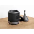 AVX CG003 Titanium kávéőrlő Pumpás babtartállyal és Blind Shakerrel (grafit szürke)