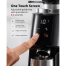 AVX CG301 Plasma 64mm síktárcsás kávéőrlő pumpás babtartállyal (fekete)