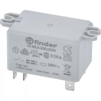 TELJESÍTMÉNY RELÉ 30A 230V 2-PÓLUSÚ