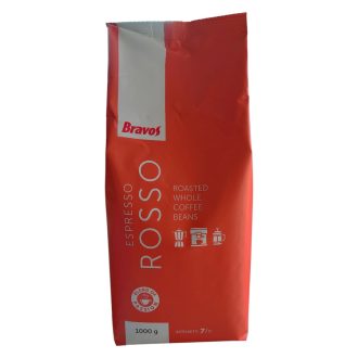 Bravos Classic Espresso Rosso szemes kávé - Arabica és Robusta keveréke, 1 kg